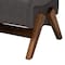 Baxton Studio Hanson Mid-Century Modern Dark Grey Fabric and Walnut Brown Finished Wood Ottoman 229-13178-ZORO - alternate 6